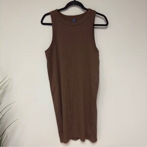 Brown Sleeveless Women's Dress,